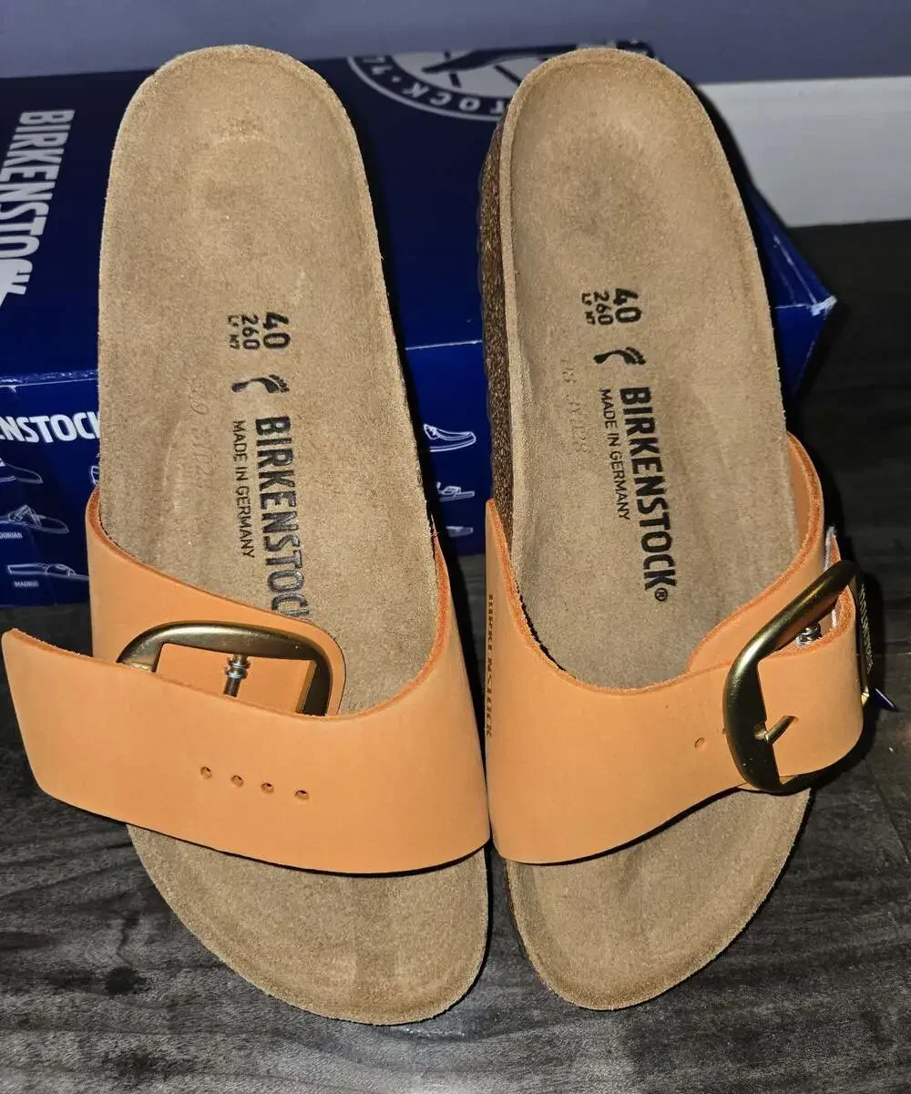 New Birkenstock Madrid big buckleburnt orange size 40
